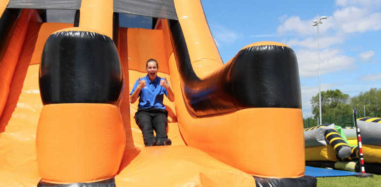 Boot Camp Challenge inflatable assault course hire UK